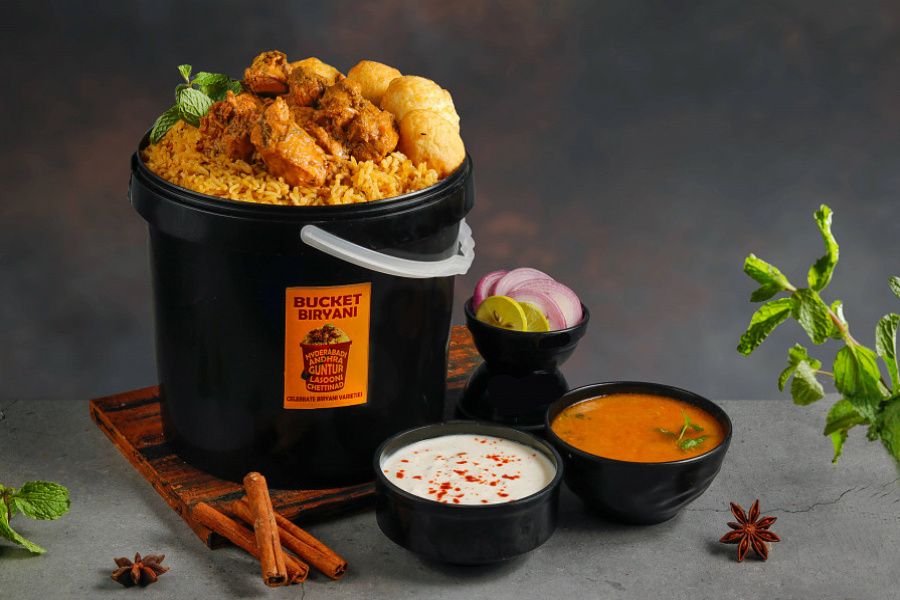 Chicken Dum Biryani Bucket