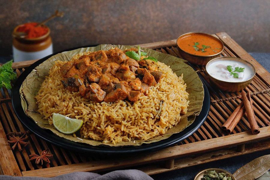 Chittimuthyala Mushroom Biryani