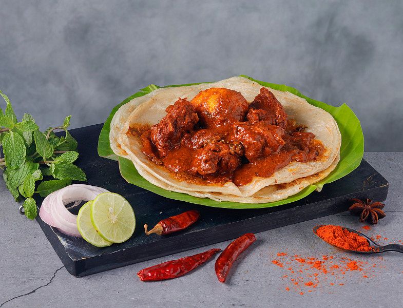 Potlam Parotta (2 Pcs)- Guntur Chicken