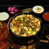 Vegetable Dum Biryani With Gravy Or Raita (Serves 1-2)