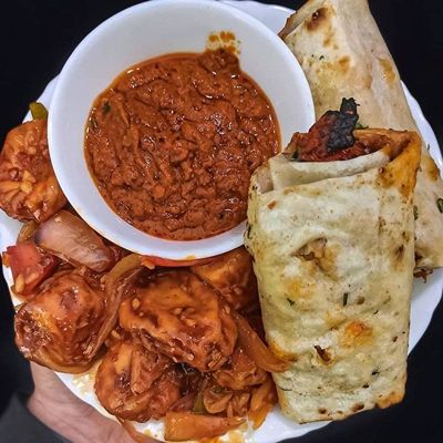 Tandoori Rolls With Gravy