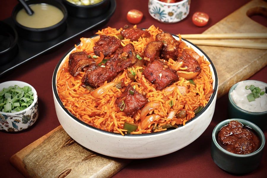 Chaap Tikka Fried Rice