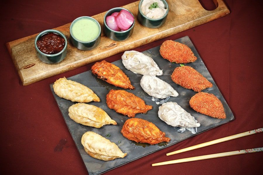 Paneer Momos Platter (2 Boxes) (12 Pcs)