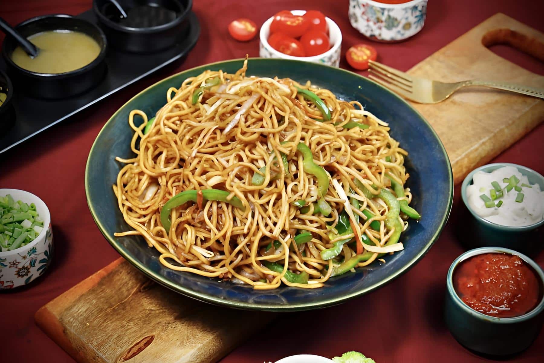 Veg Chowmein (Desi Style)