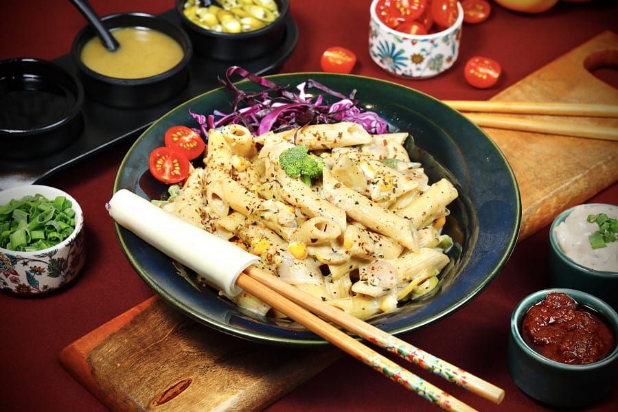 Cheese White Sauce Pasta