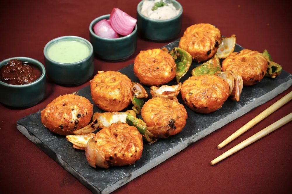 Veg Tandoori Momos [8 Pcs]