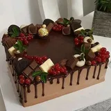 Fruit Chocolate Cake