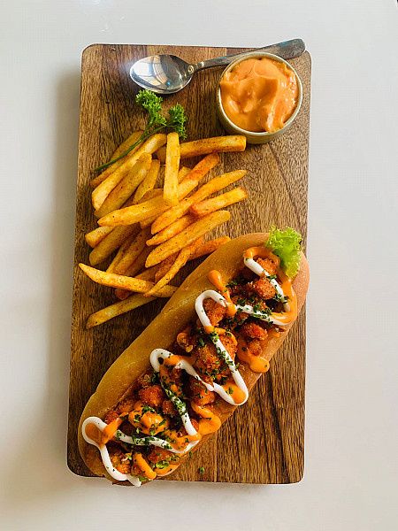 Chicken Sloppy Joes Hotdog