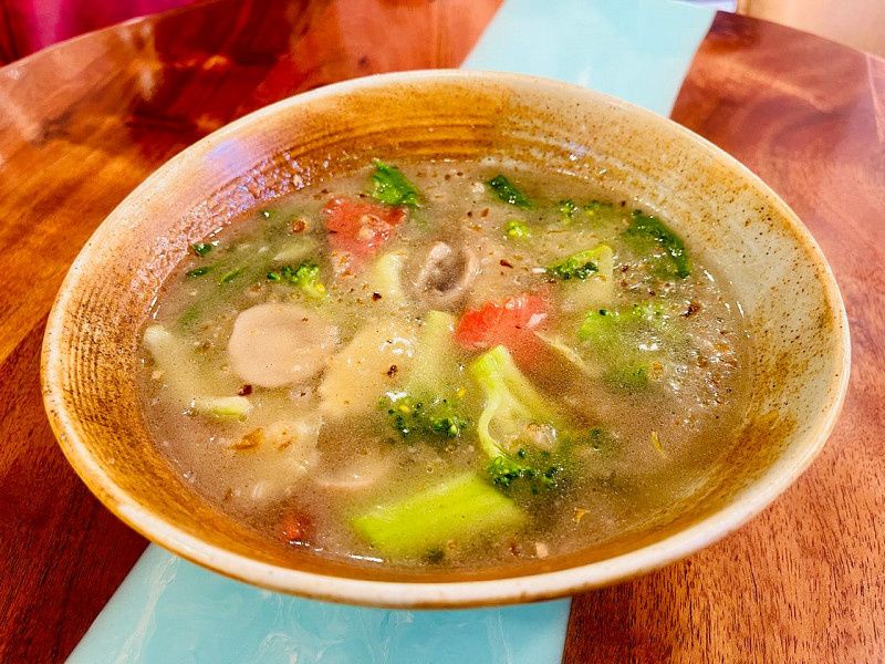 Veg Burnt Garlic Clear Soup