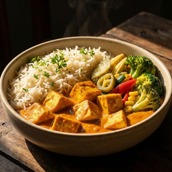 Guilt-Free Paneer Makhani Rice Bowl