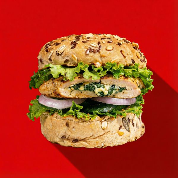 Juicy Chicken Breast Burger