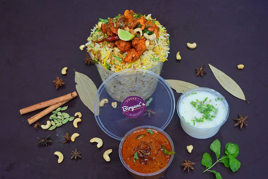 Chicken 65 Biryani (Serves 2 )