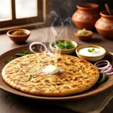 Paneer Paratha + Dahi