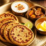 Sattu Paratha + Dahi