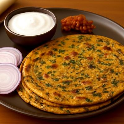 Aloo Paratha + Dahi