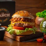 BBQ Buff + Pulled Chicken Burger