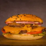 Three Smash Buff Burger