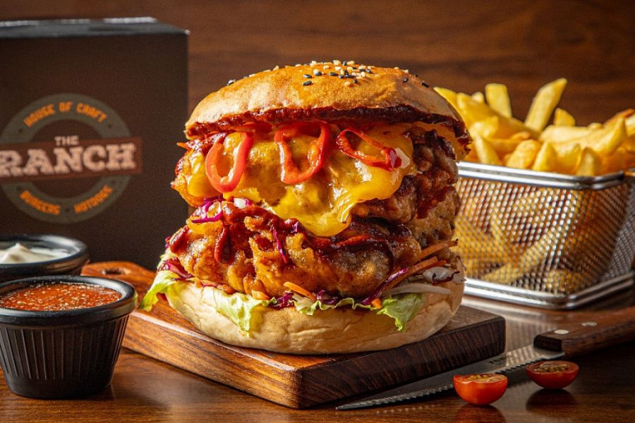 Korean Fried Chicken Burger