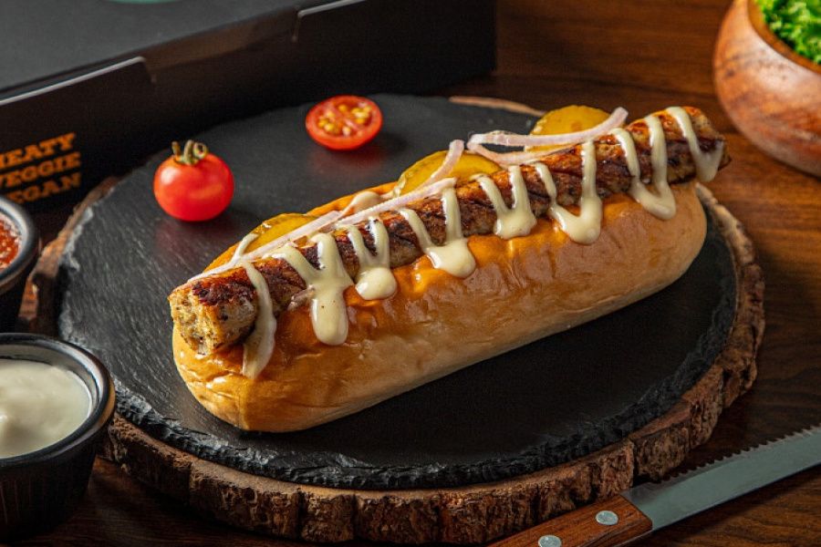 Golden Mustard Chicken Hotdog
