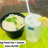 Veg Fried Rice + Lemon Juice