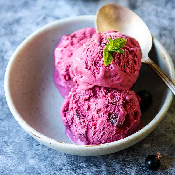 Blackcurrent Ice Cream