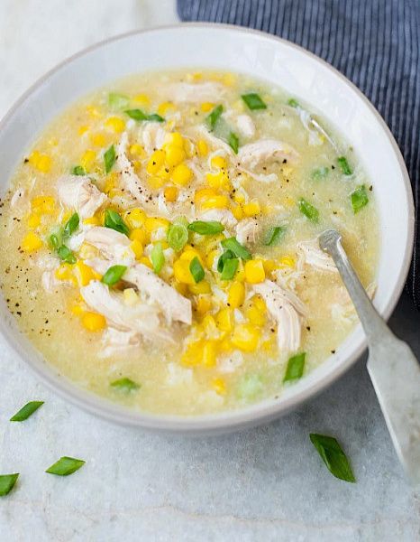 Sweet Corn Chicken Soup