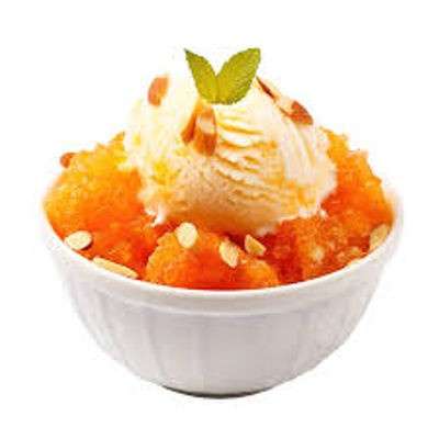 Bread Halwa With Icecream