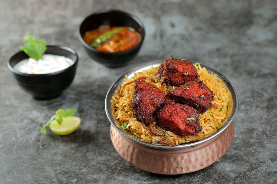 Chicken 65 Boneless Biriyani