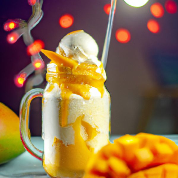 Mango Milk Shake With Ice Cream