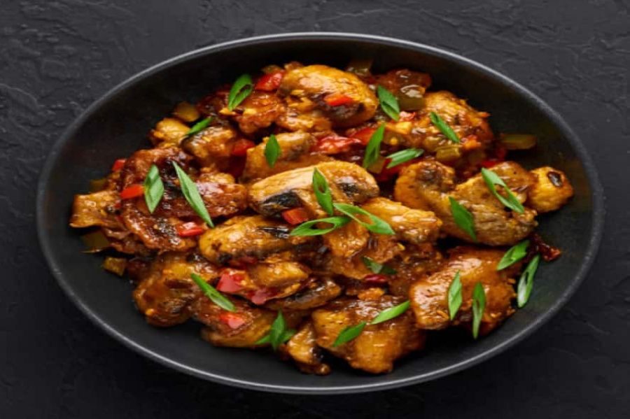 Chilli Mushroom (Dry)