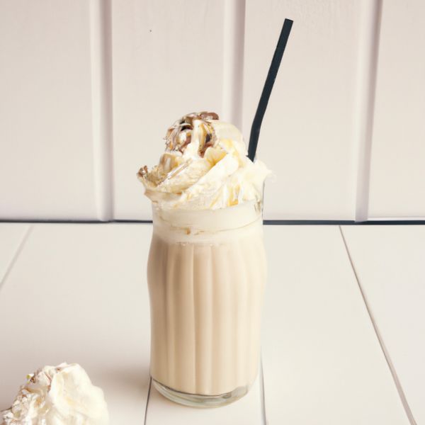Vanilla Milk Shake With Ice Cream
