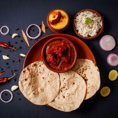 Kadai Chicken Rice Meal