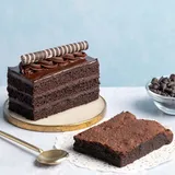 Eggless Pastry+Eggless Brownie
