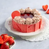Strawberry Custard Cake [550g]