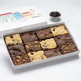 Assorted Eggless Brownies Box [12 Pieces]