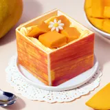 Fresh Alphonso Mango Cream Pastry [1 Piece]