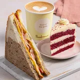 Choice of Non-Veg Sandwich/Savoury + Pastry + Beverage