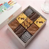 Assorted Eggless Brownies Box [9 Pieces]