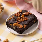 No Sugar added Eggless Walnut Brownie