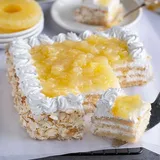 Eggless Fresh Cream Pineapple Cake [500g]