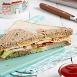 Roasted Chicken & Mustard Sandwich in Marble Bread [Single]