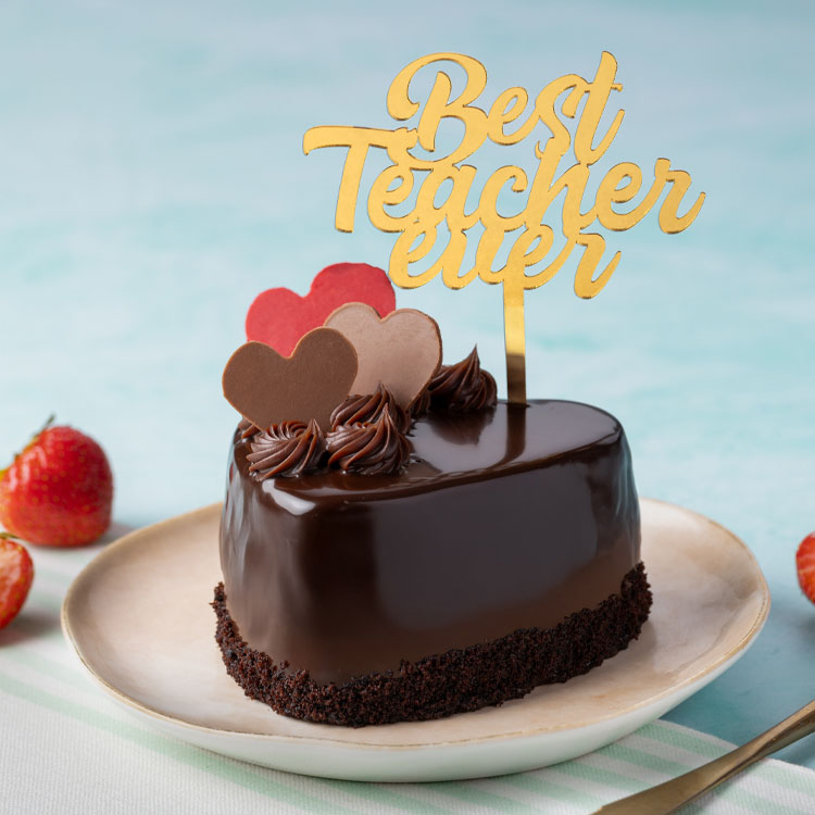 Teacher's Day Bento Cake - Chocolate & Strawberry [300g]