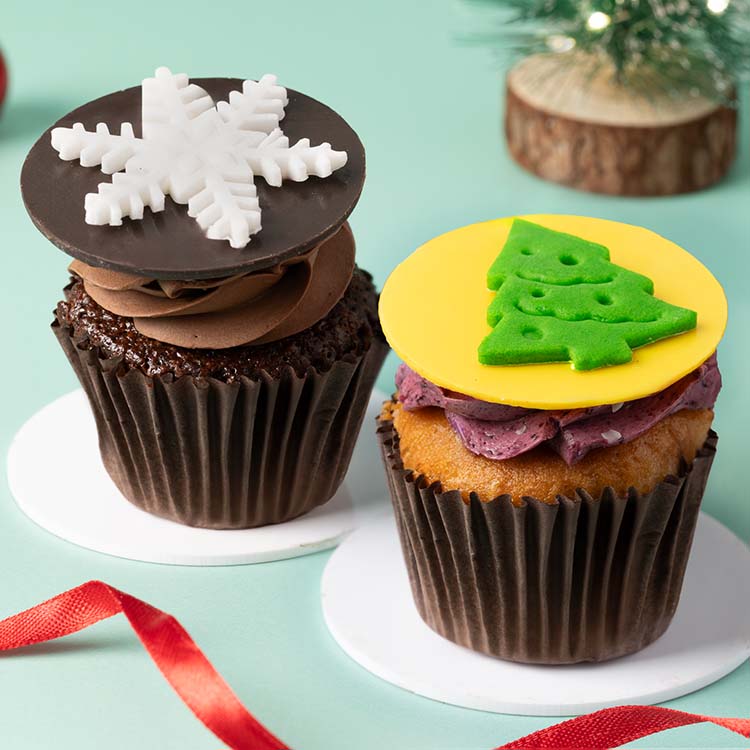 Christmas Cupcakes [2 Pieces]