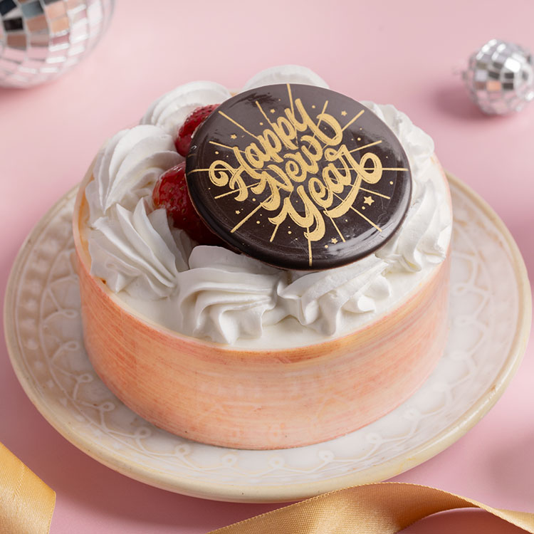New Year Cake - Strawberry & Fresh Cream Cake [540g]