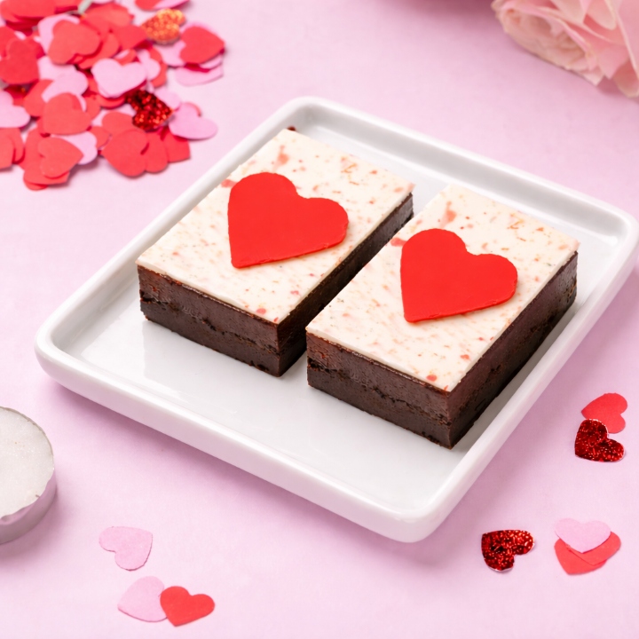 Valentine's Strawberry Brownie [2 Pieces]