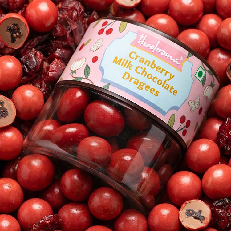 Cranberry Milk Chocolate Dragees [100g]