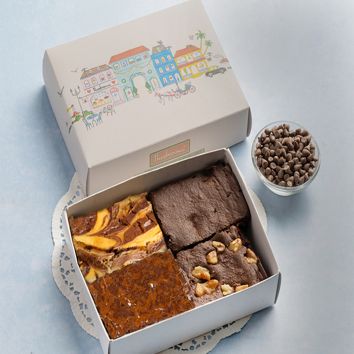 Assorted Brownies Box (4 pcs)