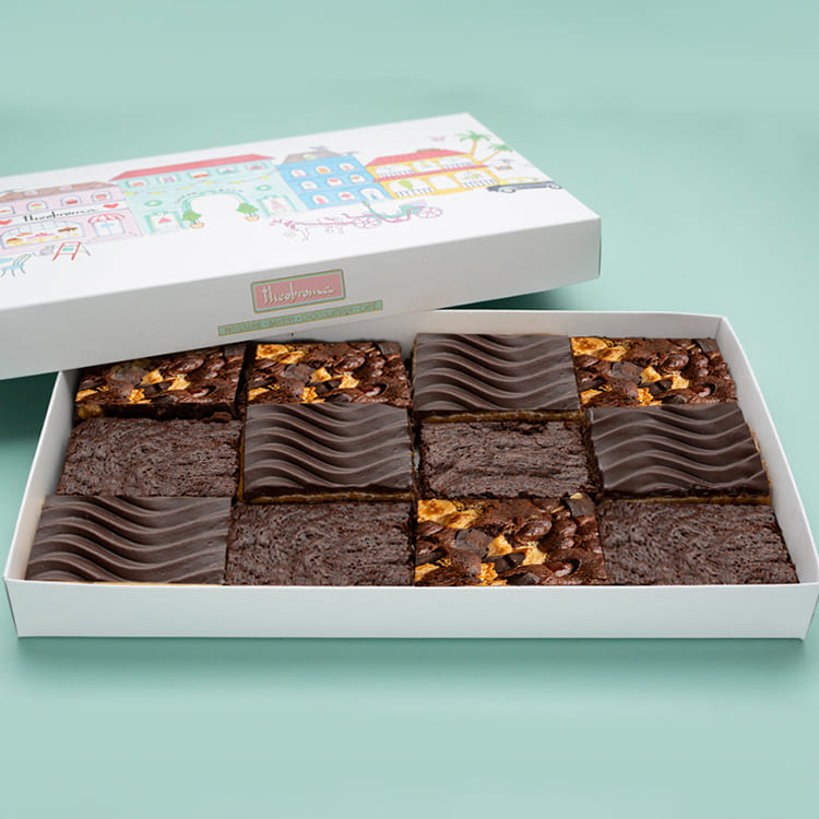Mother's Day Assorted Eggless Brownies Gift Box [12 Pieces]