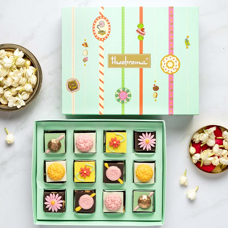 Raksha Bandhan Mini Brownies Gift Box [12 Pcs]