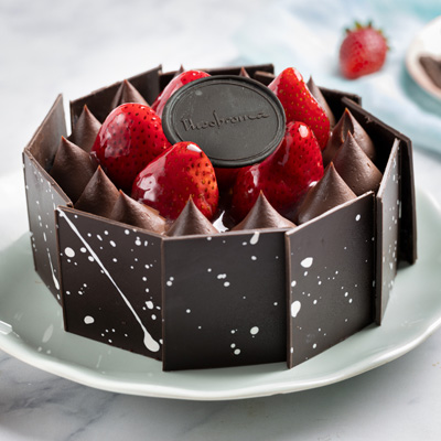 Strawberry & Chocolate Truffle Cake [570g]